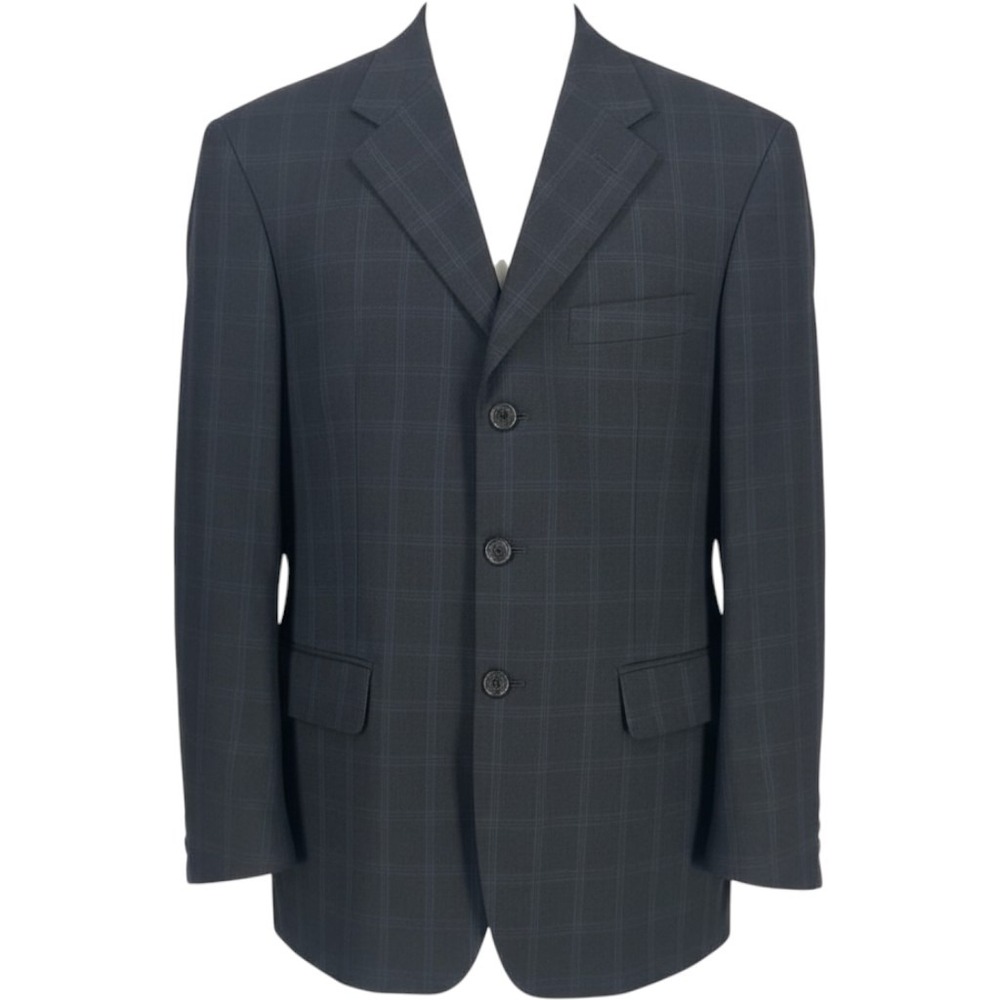 Perry Ellis Three Button Double Vent Suit Jacket Blazer Sport Coat Size 38R